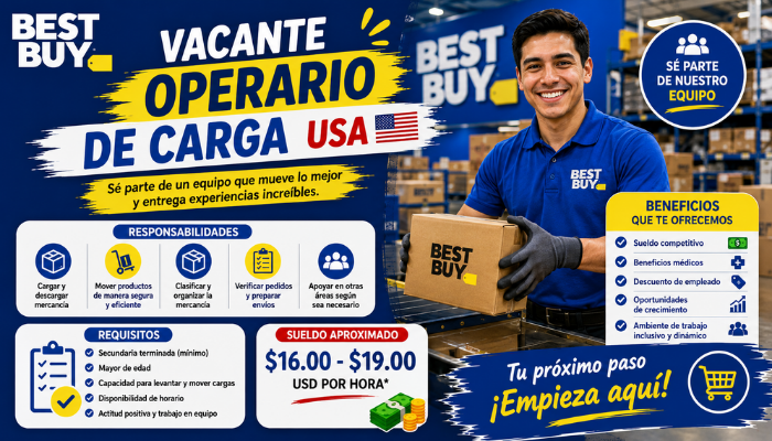 Operario de Carga Best Buy USA